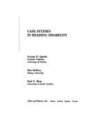 Cover of: Case studies in reading disability