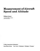 Measurement of aircraft speed and altitude by William Gracey