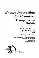 Energy forecasting for planners by W. Patrick Beaton