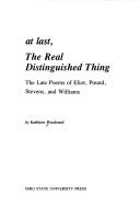 Cover of: At last, the real distinguished thing