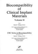 Cover of: Biocompatibility of clinical implant materials