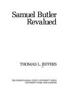 Cover of: Samuel Butler revalued