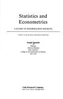 Cover of: Statistics and econometrics by Joseph Zaremba