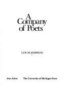 Cover of: A Company of poets by Louis Aston Marantz Simpson