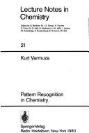 Cover of: Pattern recognition in chemistry
