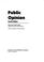 Cover of: Public opinion