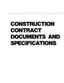 Cover of: Construction contract documents and specifications by Thomas C. Jellinger