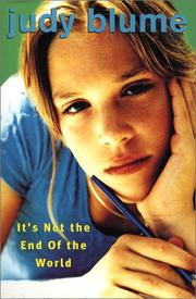 Cover of: It's Not the End of the World by Judy Blume