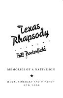 Texas rhapsody by Bill Porterfield