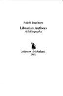 Cover of: Librarian authors: a bibliography