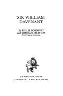 Cover of: Sir William Davenant