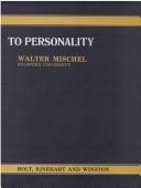 Introduction to personality by Walter Mischel, Yuichi Shoda, Ozlem Ayduk