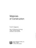 Cover of: Materials of construction