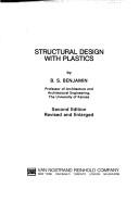 Cover of: Structural design with plastics: by B.S. Benjamin.