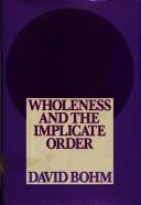 Cover of: Wholeness and the implicate order