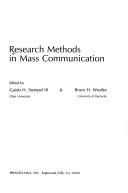 Cover of: Research methods in mass communication