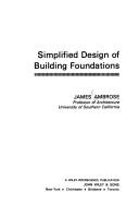 Cover of: Simplified design of building foundations