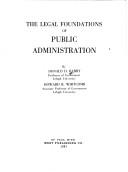 Cover of: The legal foundations of public administration | Donald D. Barry