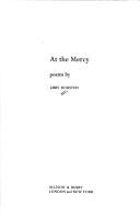 Cover of: At the mercy: poems
