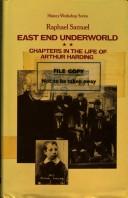 East end underworld by Arthur Harding