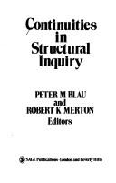 Cover of: Continuities in structural inquiry