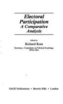 Cover of: Electoral participation: a comparative analysis