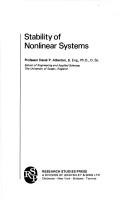 Cover of: Stability of nonlinear systems