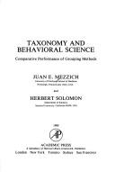 Cover of: Taxonomy and behavioral science by Juan E. Mezzich
