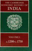 Cover of: The Cambridge economic history of India