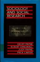 Cover of: Sociology and social research