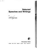 Cover of: Selected speeches and writings by Aleksey Nikolayevich Kosygin