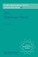 Cover of: ZZ/2, homotopy theory