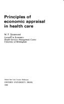 Cover of: Principles of economic appraisal in health care