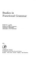 Cover of: Studies in functional grammar