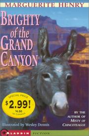 Cover of: Brighty Of The Grand Canyon- Kidspicks 2001 by Marguerite Henry, Marguerite Henry