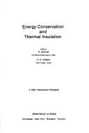 Cover of: Energy conservation and thermal insulation