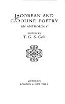 Cover of: Jacobean and Caroline poetry: an anthology