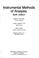 Cover of: Instrumental methods of analysis