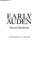 Cover of: Early Auden