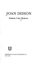 Cover of: Joan Didion by Katherine U. Henderson