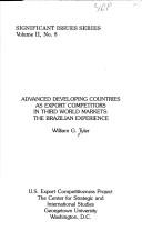 Cover of: Advanced developing countries as export competitors in Third World markets: the Brazilian experience