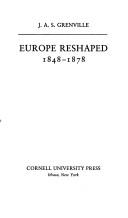 Cover of: Europe reshaped, 1848-1878