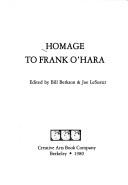 Cover of: Homage to Frank O'Hara