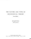 The nature and types of sociological theory by Don Martindale