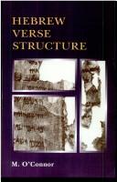 Cover of: Hebrew verse structure by M. O'Connor