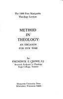 Cover of: Method in theology: an organon for our time