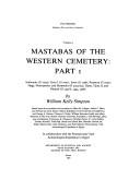 Cover of: Mastabas of the Western Cemetery