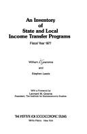 An inventory of State and local income transfer programs by Lawrence, William John