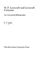 Cover of: H.P. Lovecraft and Lovecraft criticism: an annotated bibliography