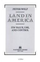 Land in America by Wolf, Peter.